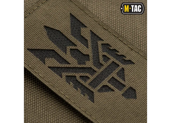 Нашивка M-Tac Тризуб (стилізована) Laser Cut Ranger Green/Black Фото 2